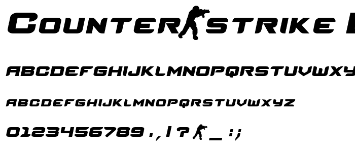 Counter-Strike Bold Italic font